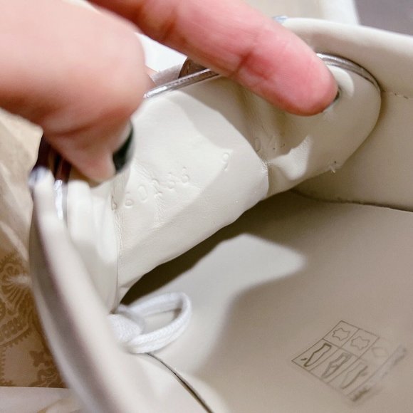 NIB Gucci Ace Mens Low top Interlocking GG Sneaker 660266 Silver Leather US 9.5 - Picture 14 of 14